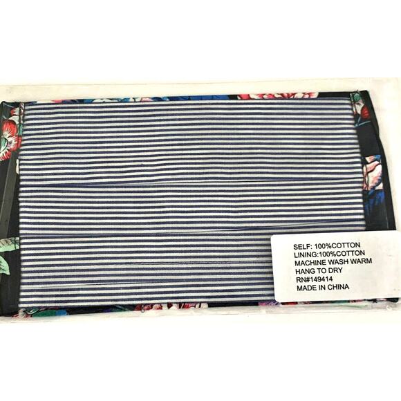 JOHNNY WAS Face Mask Designer Cotton Floral Face Mask - Picture 5 of 7